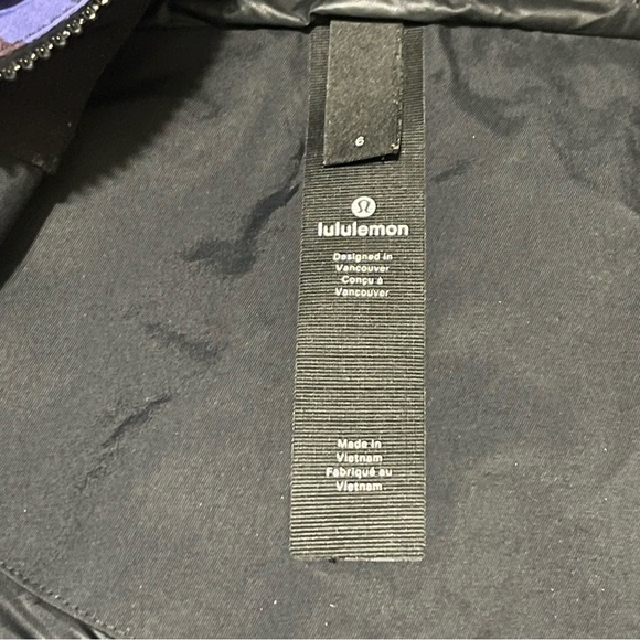 Lululemon Rain For Daze Jacket II Purple Camo Size 6 - Picture 12 of 16